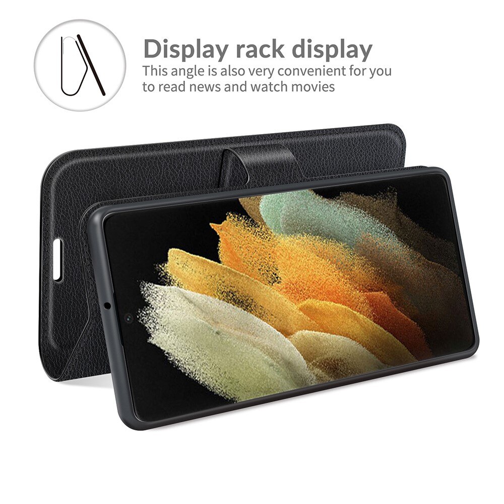 Coque portefeuille Samsung Galaxy S22 Ultra, Noir