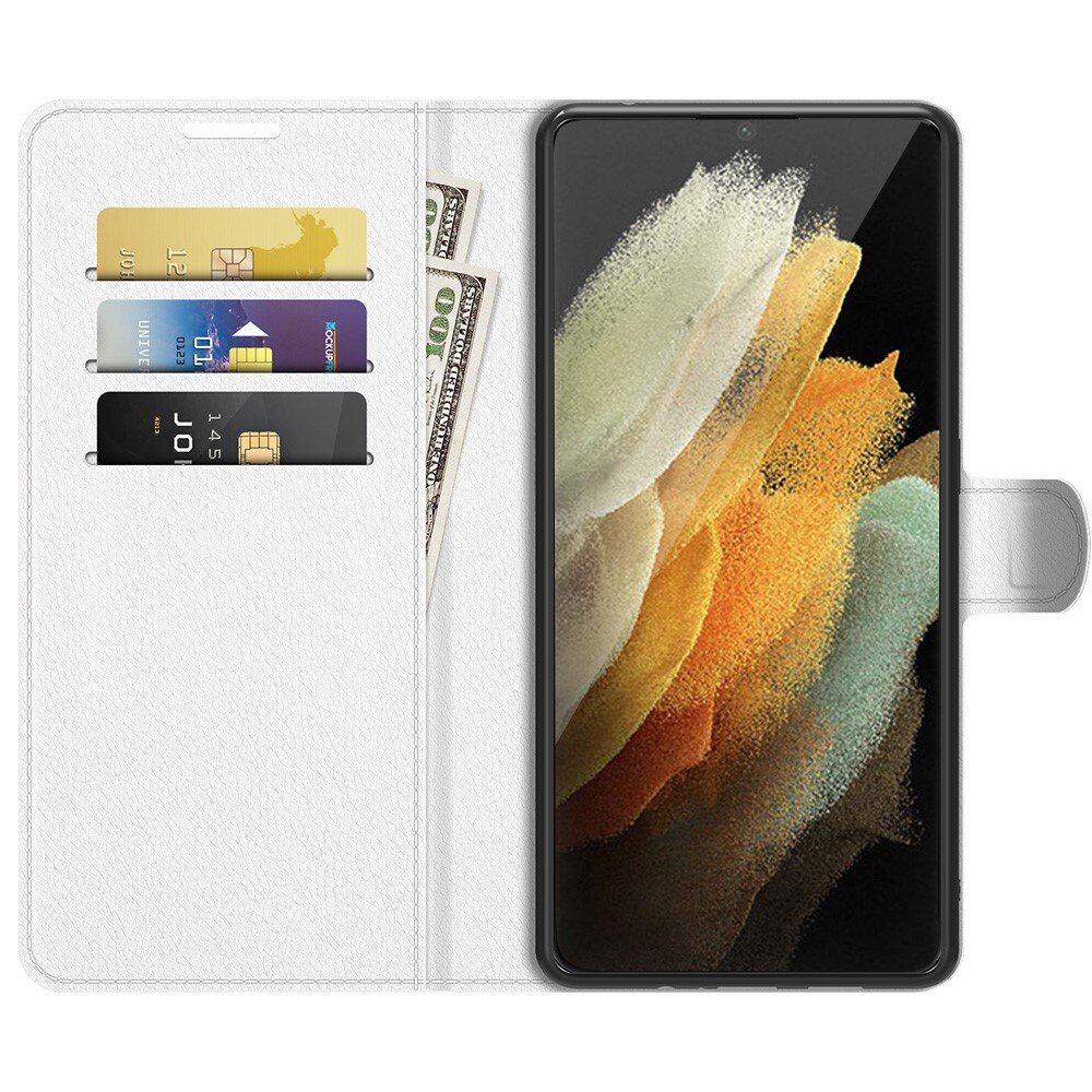 Coque portefeuille Samsung Galaxy S22 Ultra, Blanc