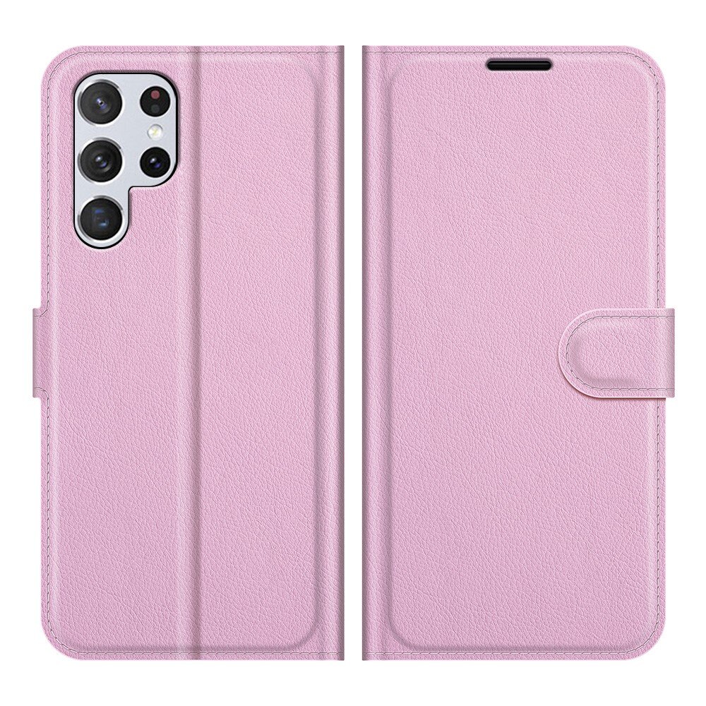 Coque portefeuille Samsung Galaxy S22 Ultra Rose