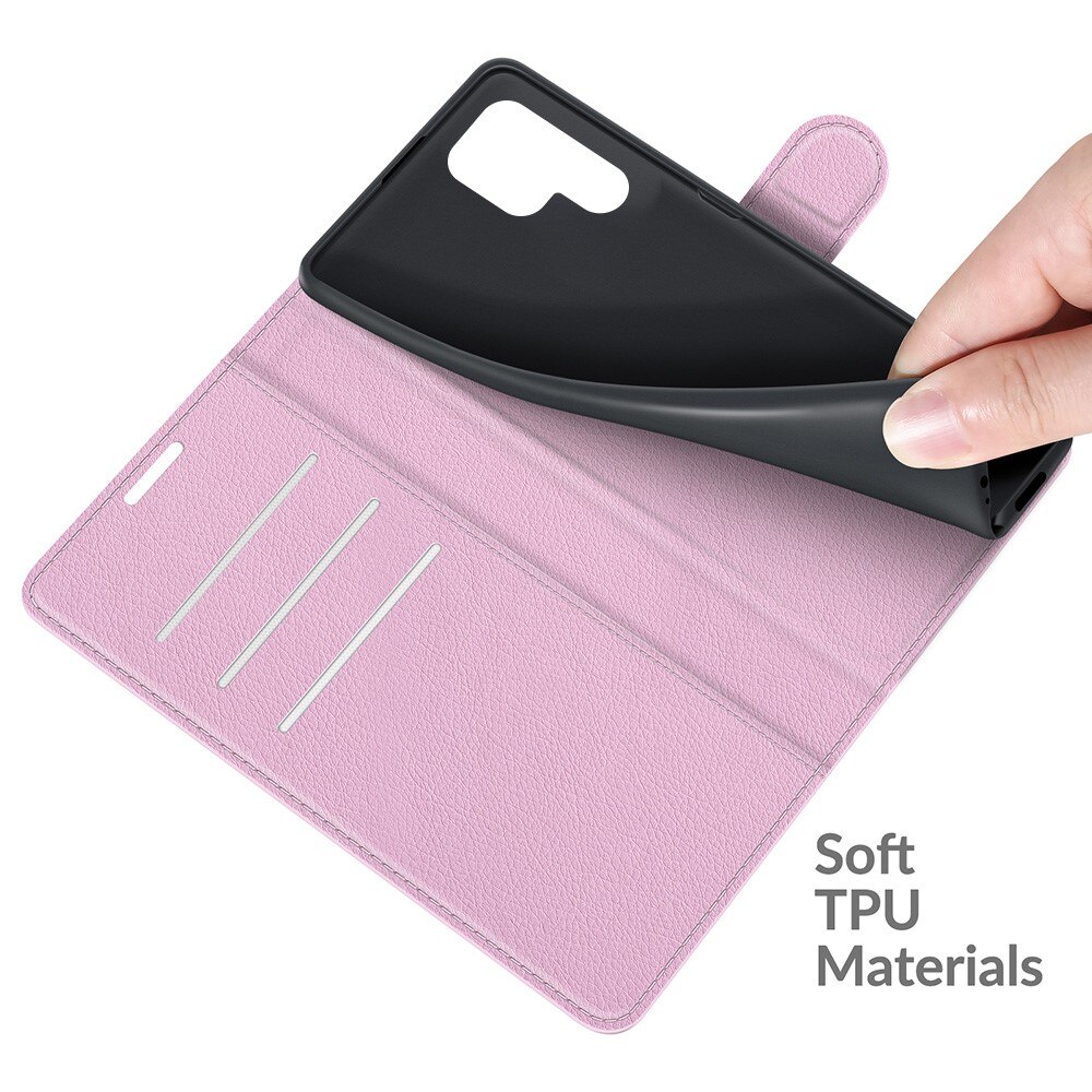 Coque portefeuille Samsung Galaxy S22 Ultra, Rose