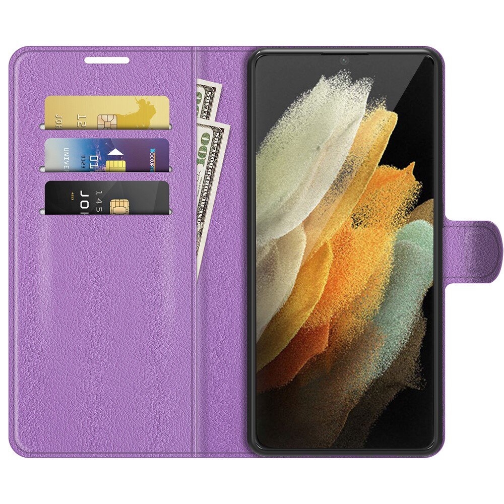 Coque portefeuille Samsung Galaxy S22 Ultra, Violet