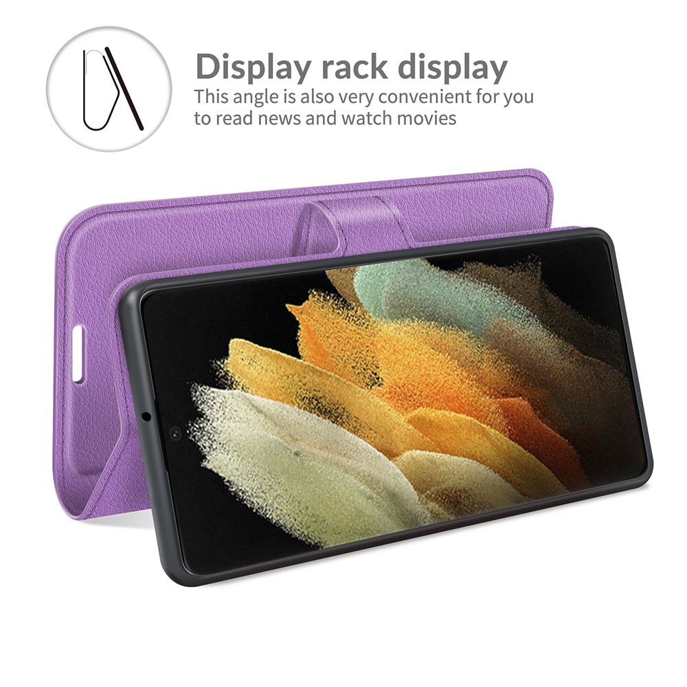 Coque portefeuille Samsung Galaxy S22 Ultra Violet