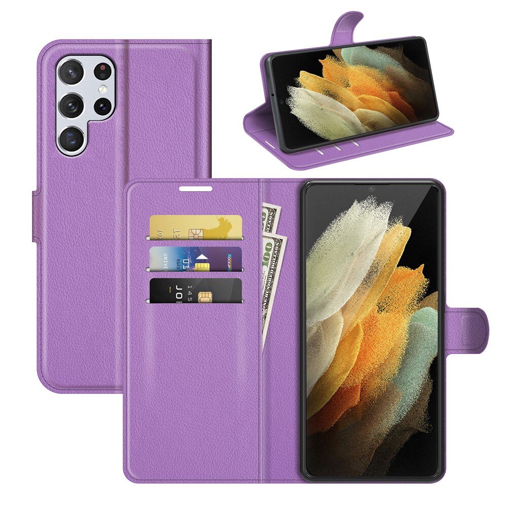 Coque portefeuille Samsung Galaxy S22 Ultra Violet