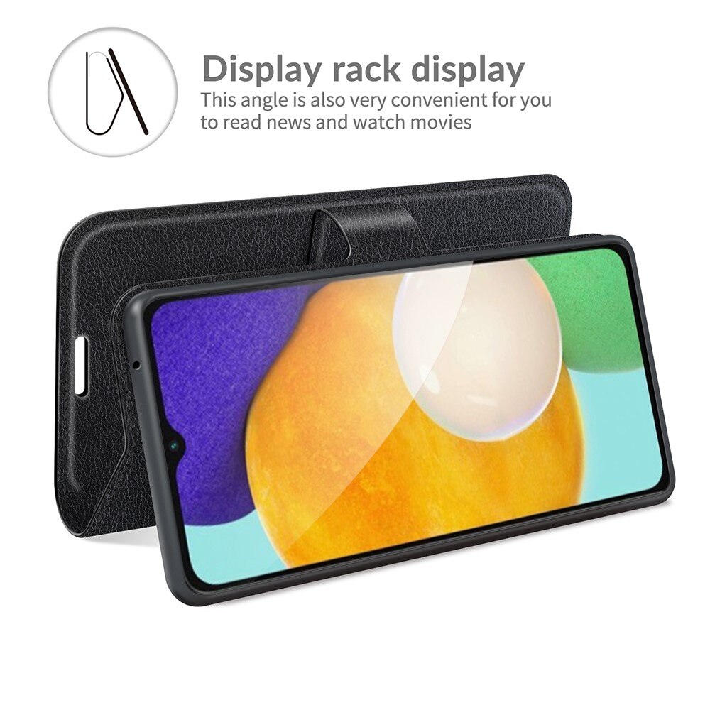 Coque portefeuille Samsung Galaxy A04s, noir