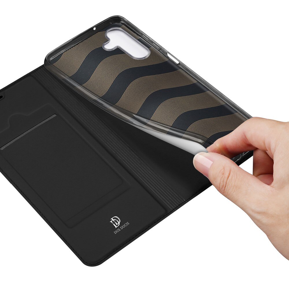 Étui portefeuille Skin Pro Series Samsung Galaxy A04s, Noir
