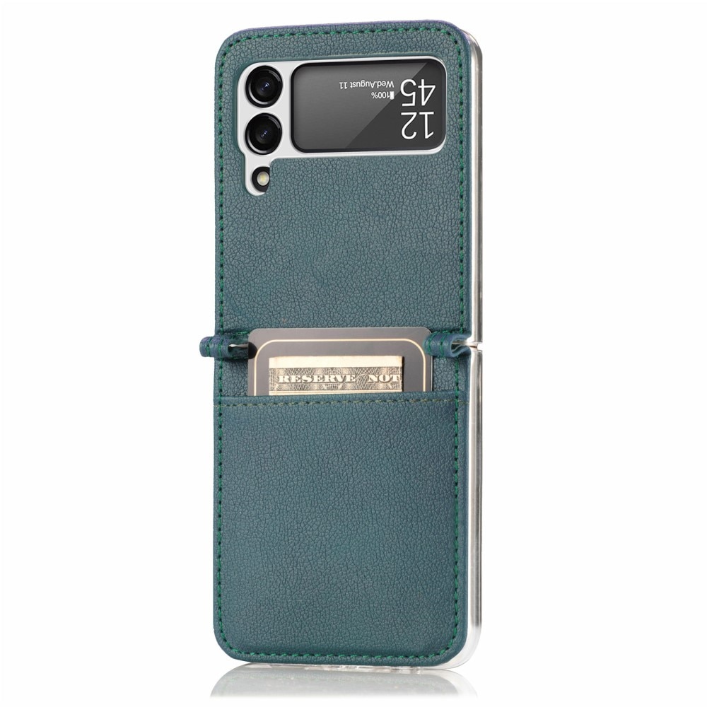 Étui portefeuille Slim Card Wallet Samsung Galaxy Z Flip 3 Vert