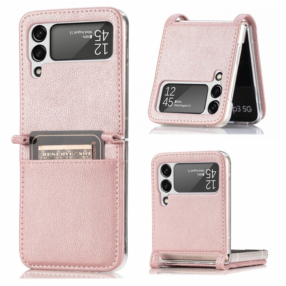 Étui portefeuille Slim Card Wallet Samsung Galaxy Z Flip 3 Rose