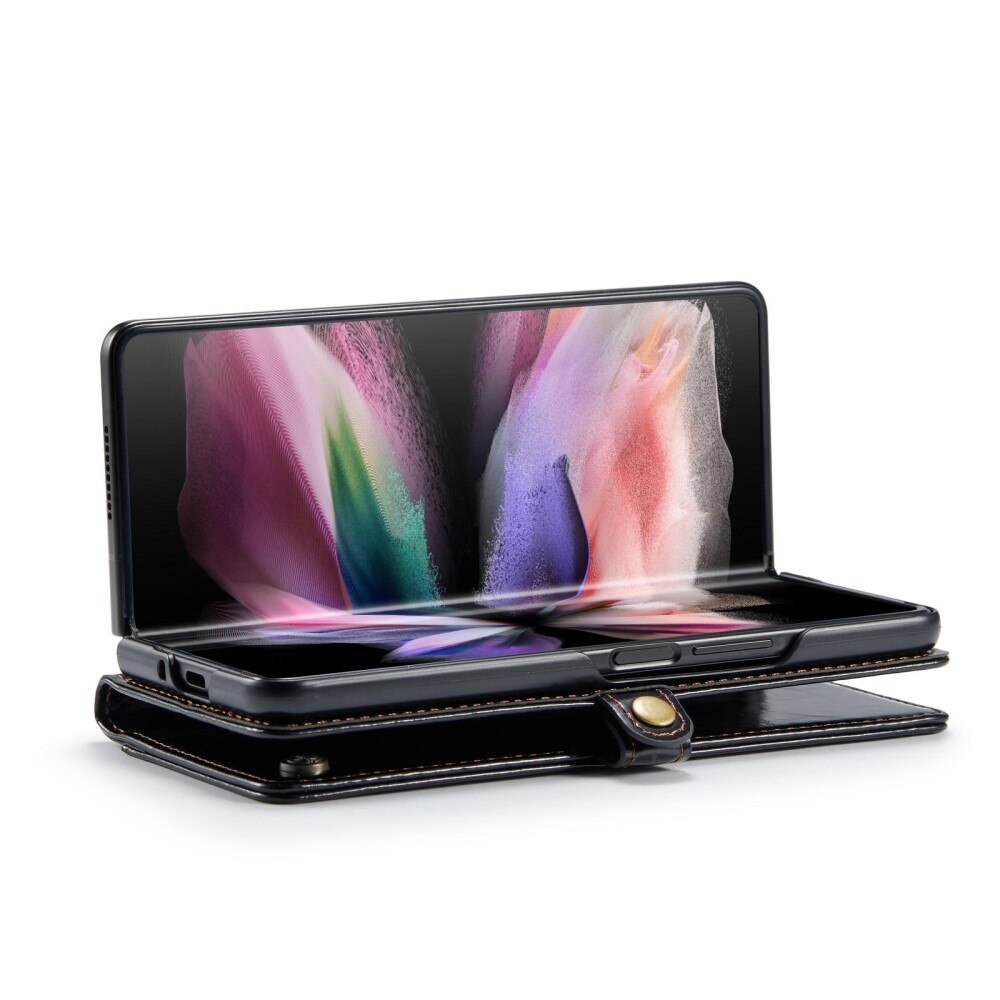 Étui en cuir Samsung Galaxy Z Fold 3 Noir