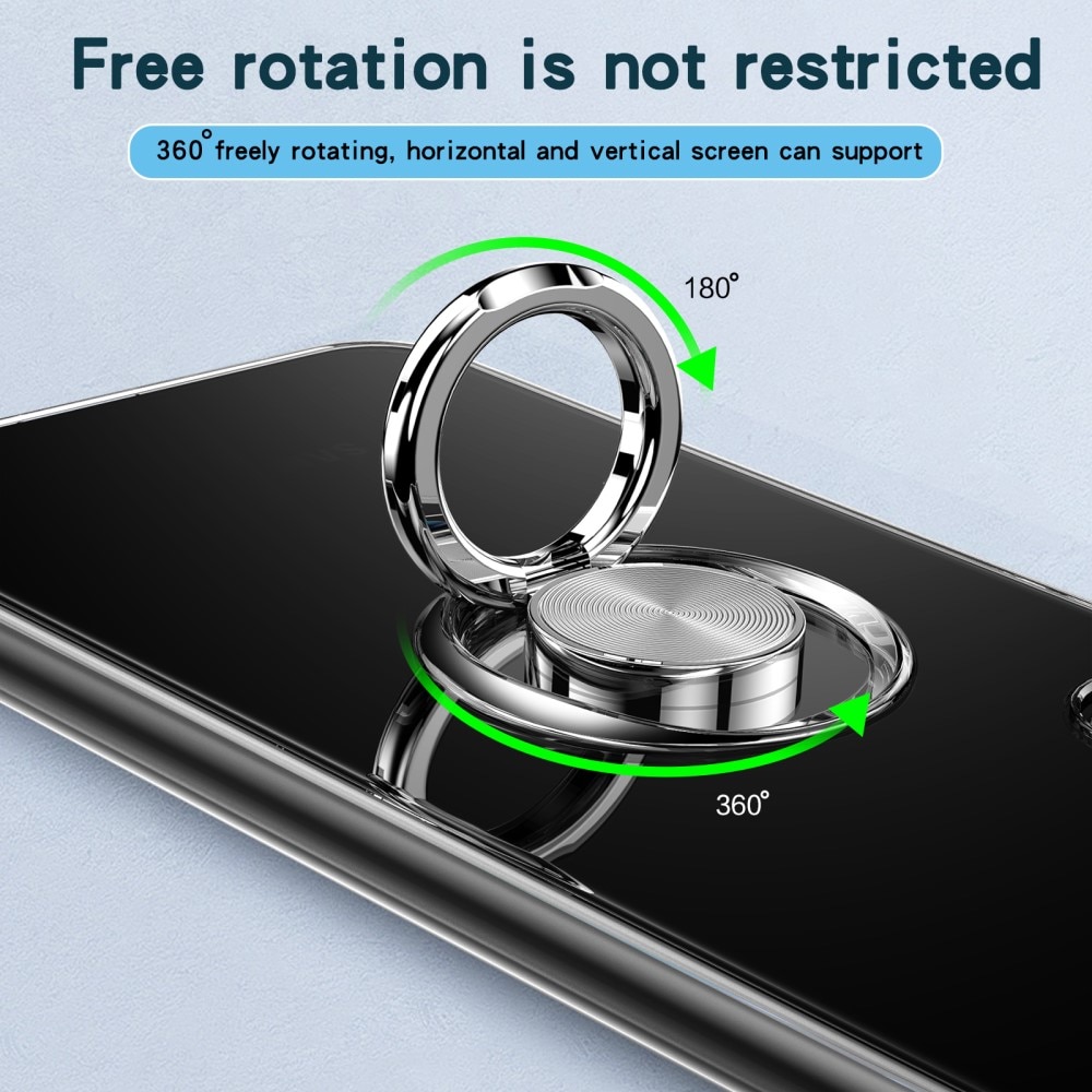 Coque Finger Ring Kickstand Samsung Galaxy S22 Transparent