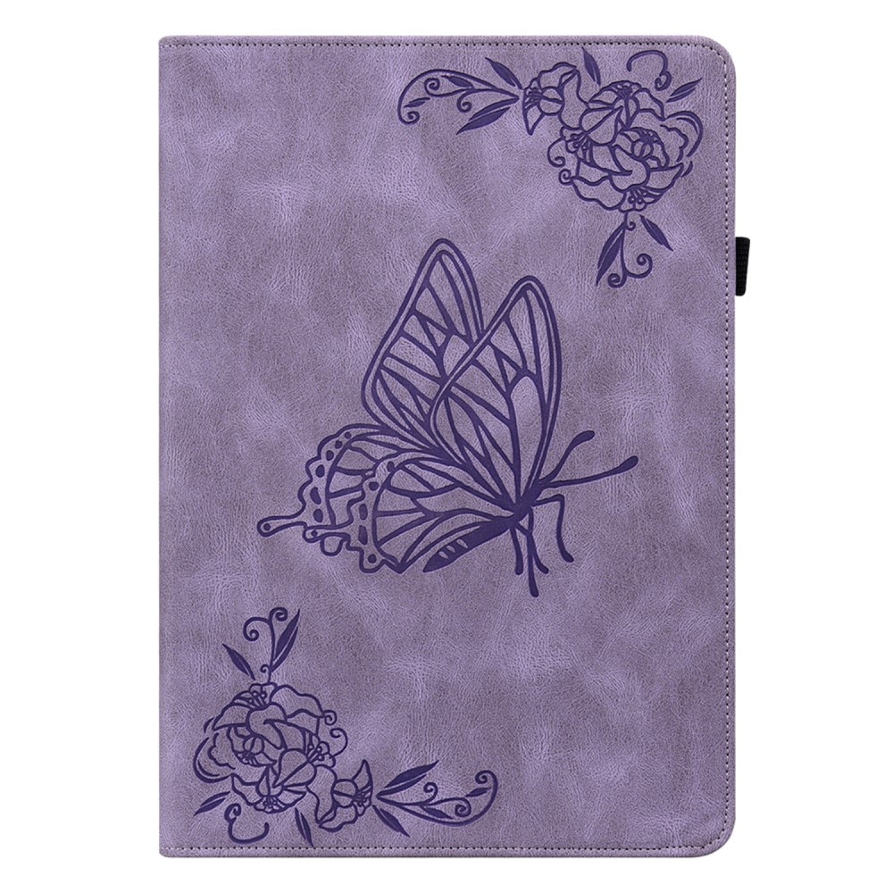 Étui en cuir avec papillons Samsung Galaxy Tab A8 Violet