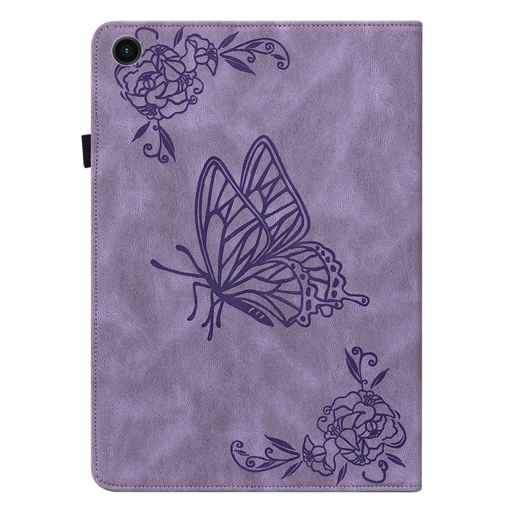 Étui en cuir avec papillons Samsung Galaxy Tab A8 Violet