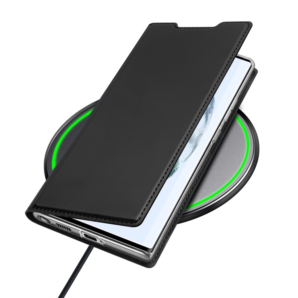 Étui portefeuille Skin Pro Series Samsung Galaxy S22 Ultra, Noir