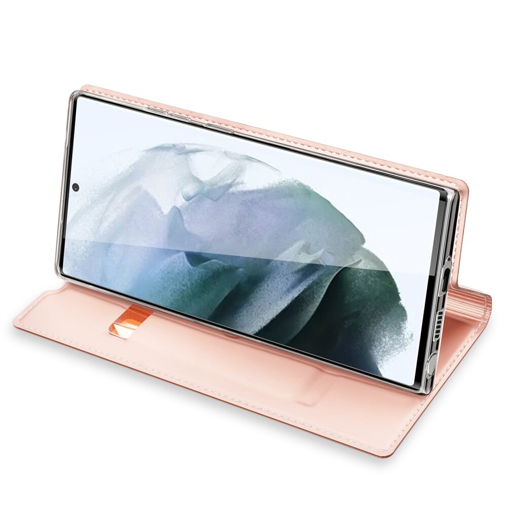 Étui portefeuille Skin Pro Series Samsung Galaxy S22 Ultra Rose Gold