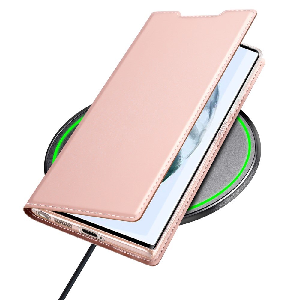 Étui portefeuille Skin Pro Series Samsung Galaxy S22 Ultra, Rose