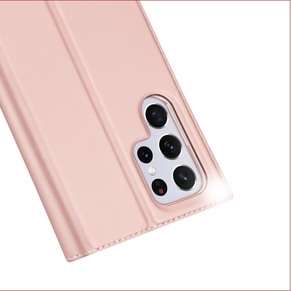 Étui portefeuille Skin Pro Series Samsung Galaxy S22 Ultra Rose Gold