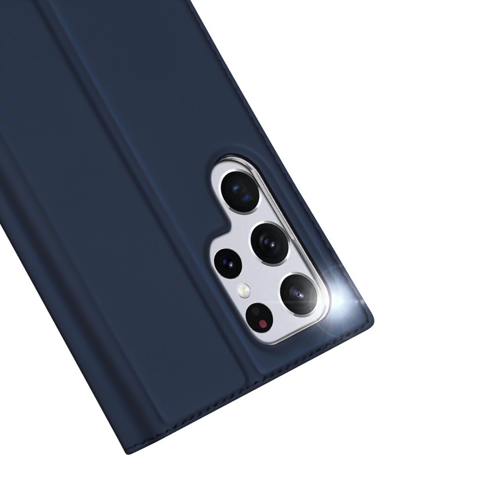 Étui portefeuille Skin Pro Series Samsung Galaxy S22 Ultra, Bleu