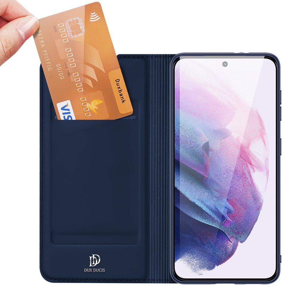 Étui portefeuille Skin Pro Series Samsung Galaxy S22, Bleu