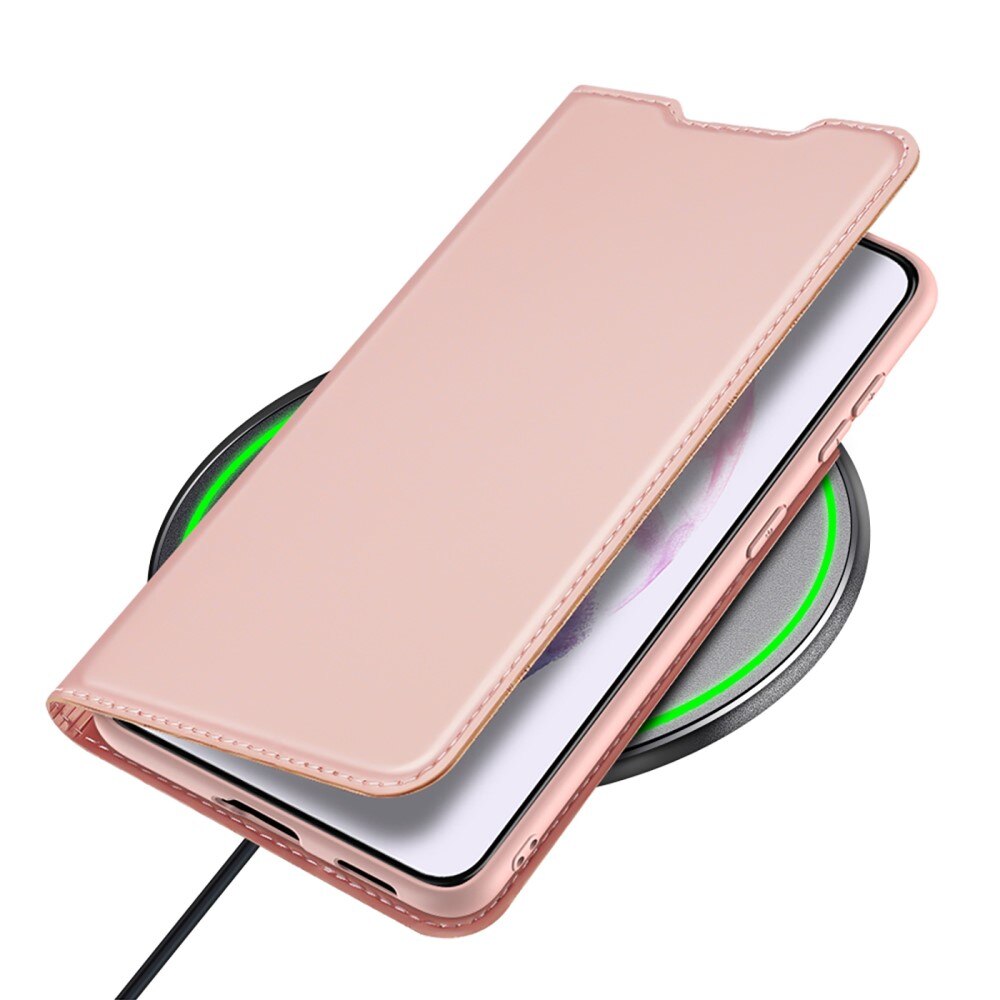 Étui portefeuille Skin Pro Series Samsung Galaxy S22, Or rose