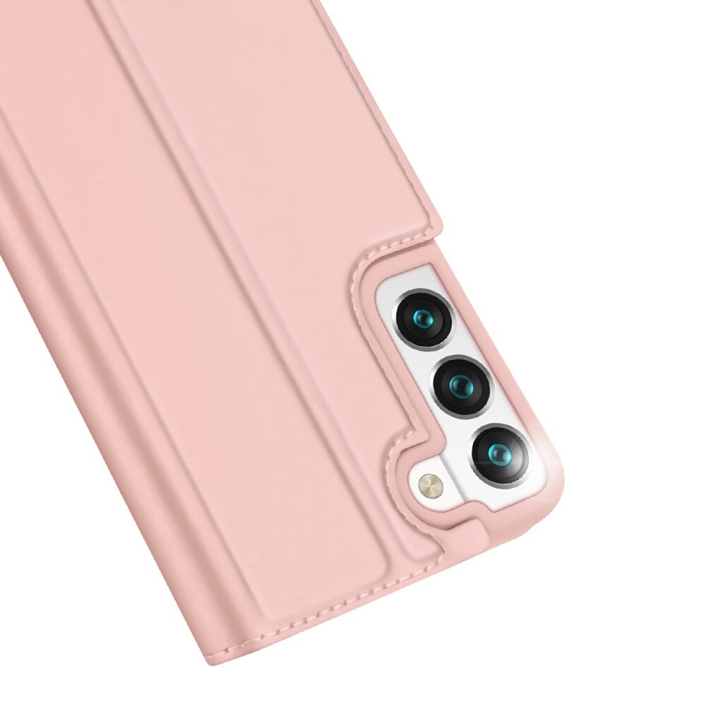 Étui portefeuille Skin Pro Series Samsung Galaxy S22, Or rose