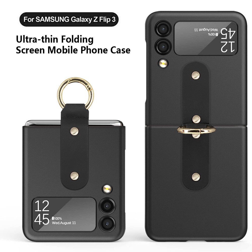 Coque avec porte-bague Samsung Galaxy Z Flip 3 Noir