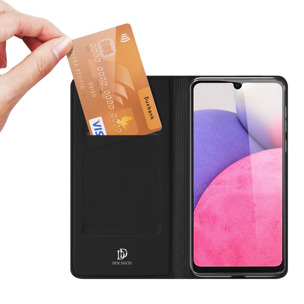 Étui portefeuille Skin Pro Series Samsung Galaxy A33, Noir
