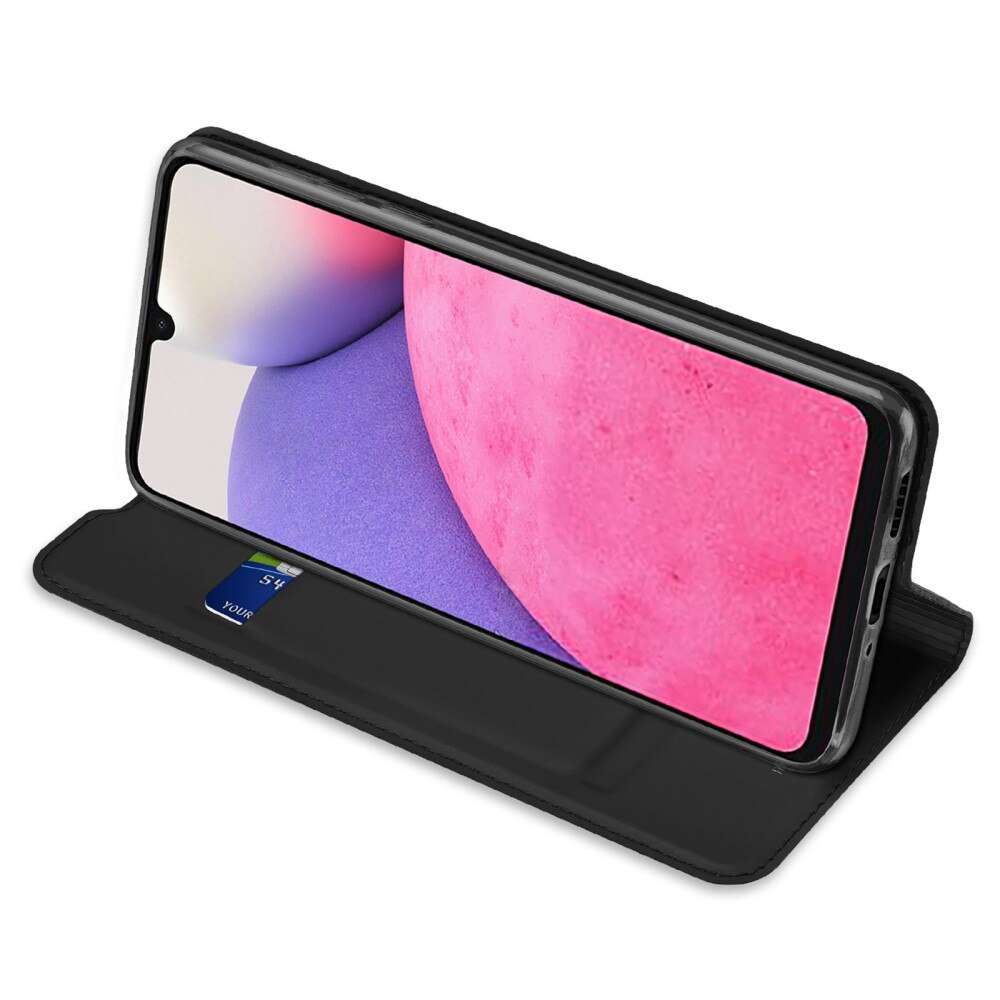 Étui portefeuille Skin Pro Series Samsung Galaxy A33, Noir