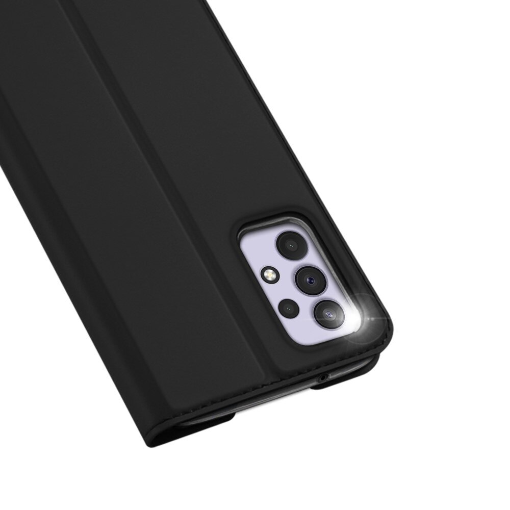 Étui portefeuille Skin Pro Series Samsung Galaxy A33, Noir