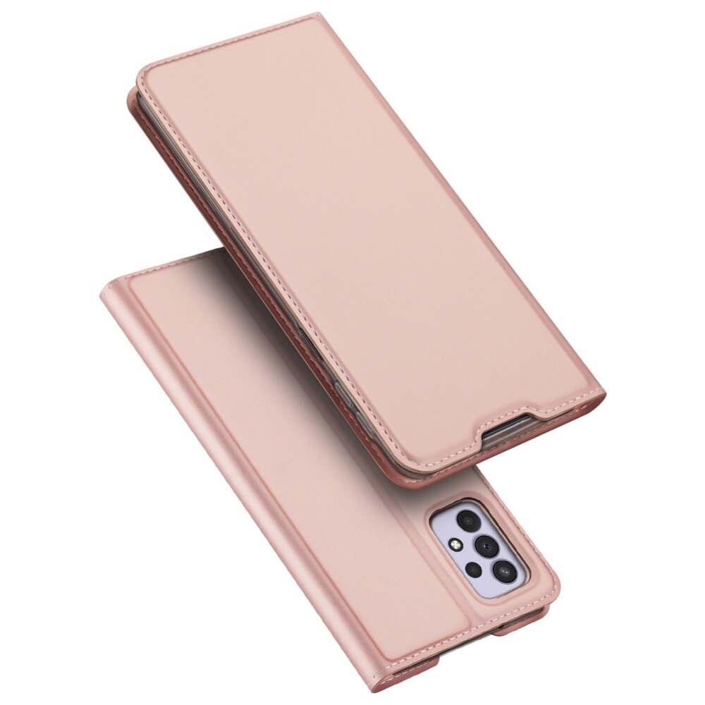 Étui portefeuille Skin Pro Series Samsung Galaxy A33, Or rose