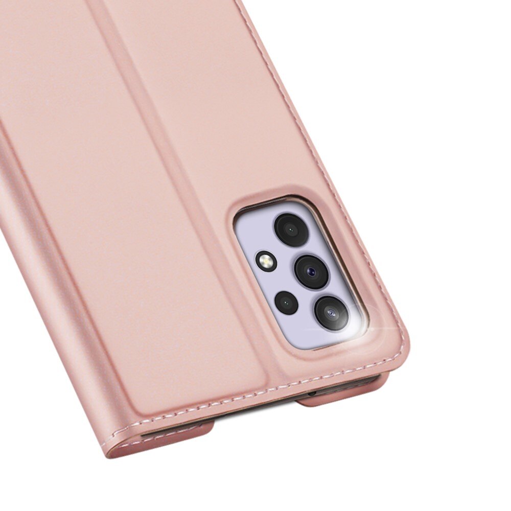 Étui portefeuille Skin Pro Series Samsung Galaxy A33, Or rose
