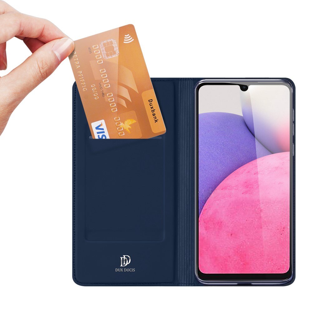 Étui portefeuille Skin Pro Series Samsung Galaxy A33, Bleu