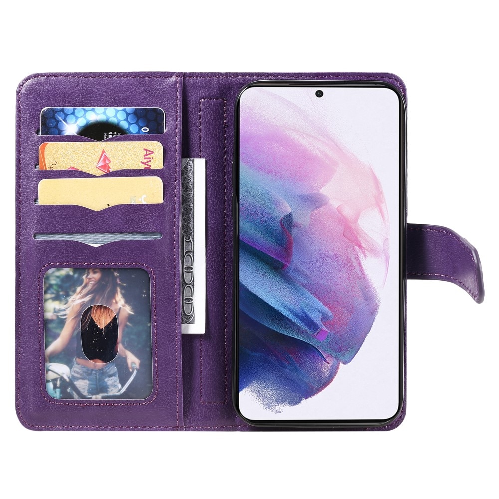 Coque portefeuille Multi-slot Samsung Galaxy S22, violet