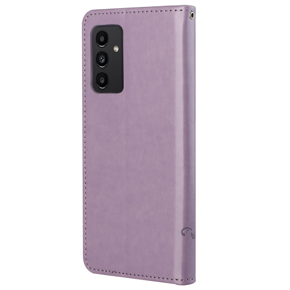 Étui en cuir à papillons pour Samsung Galaxy A13, violet