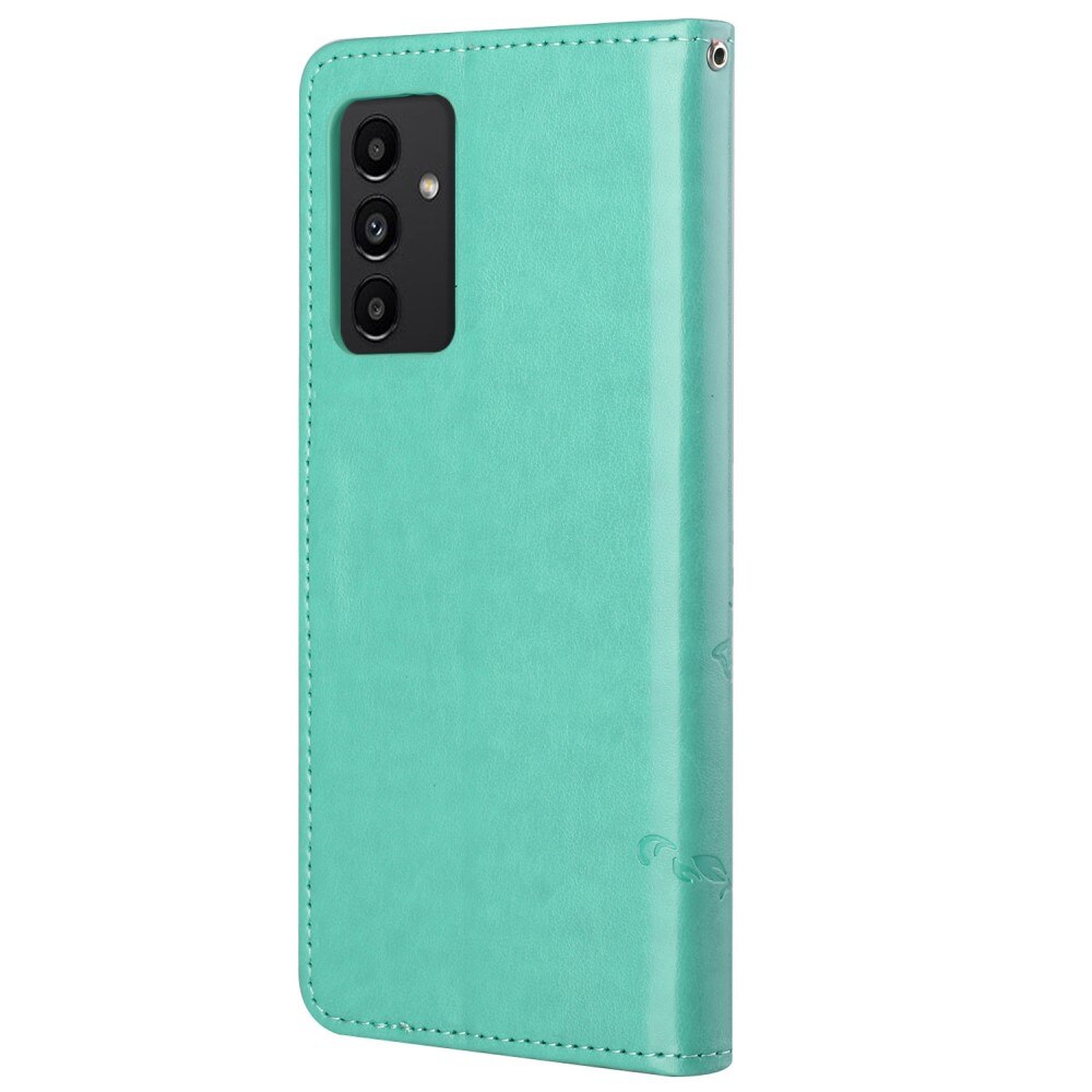 Étui en cuir à papillons pour Samsung Galaxy A13, Vert