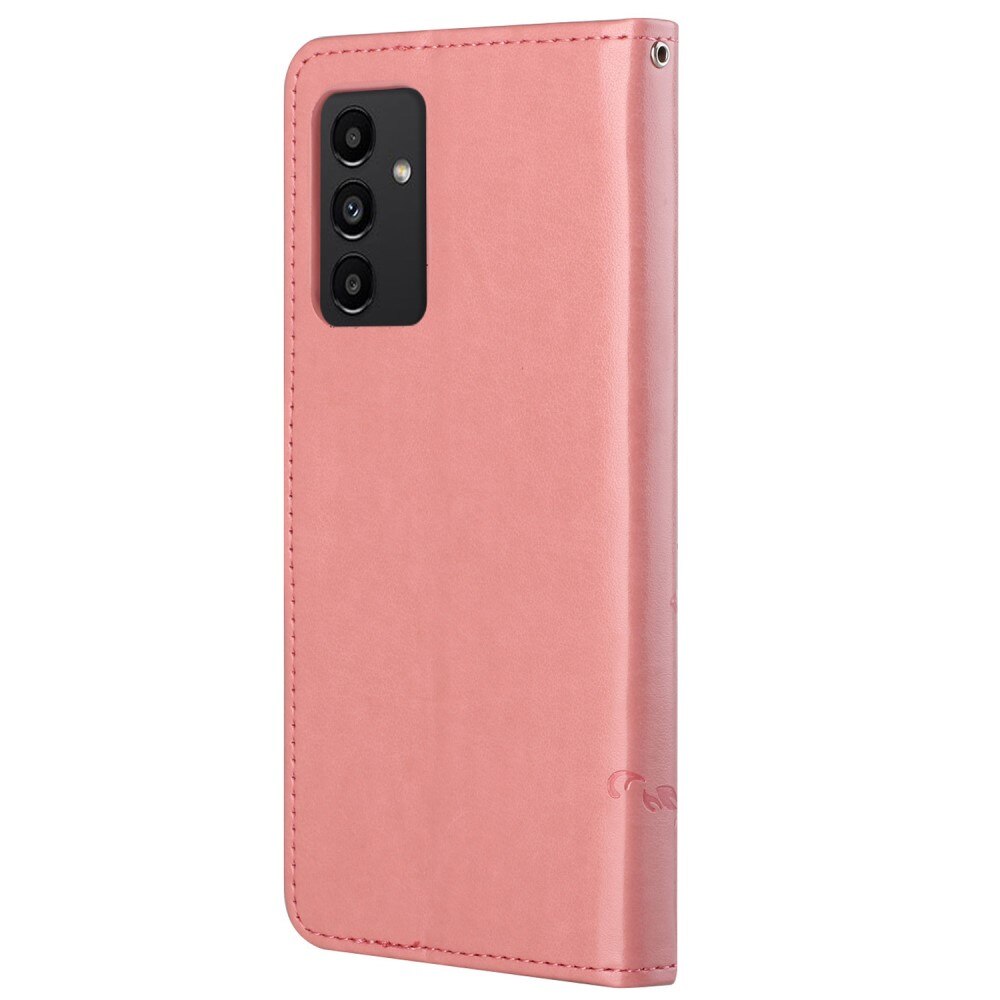 Étui en cuir à papillons pour Samsung Galaxy A13, Rose