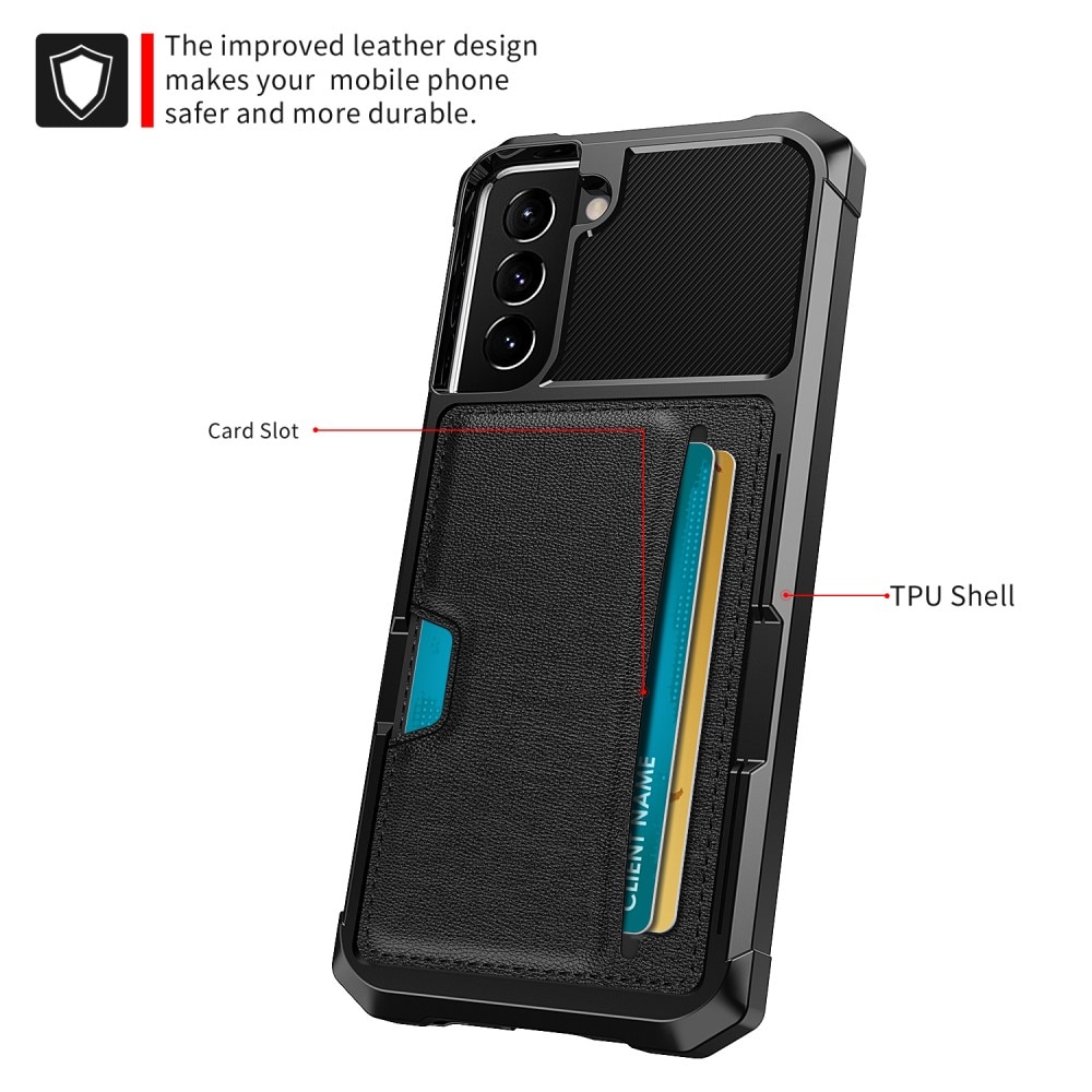 Coque Tough Card Case Samsung Galaxy S22 Plus Noir