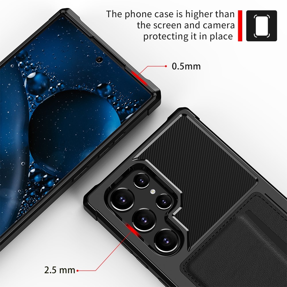 Coque Tough Card Case Samsung Galaxy S22 Ultra Noir