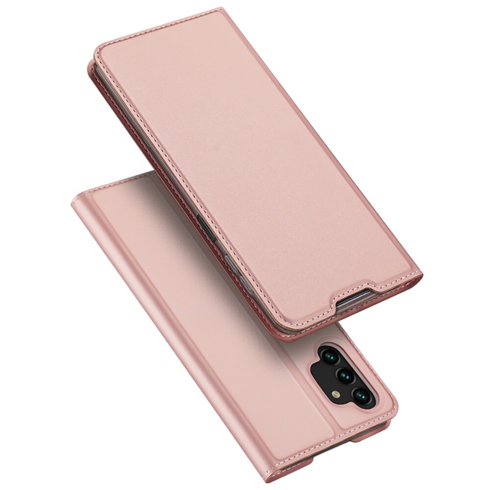 Étui portefeuille Skin Pro Series Samsung Galaxy A13, Or rose