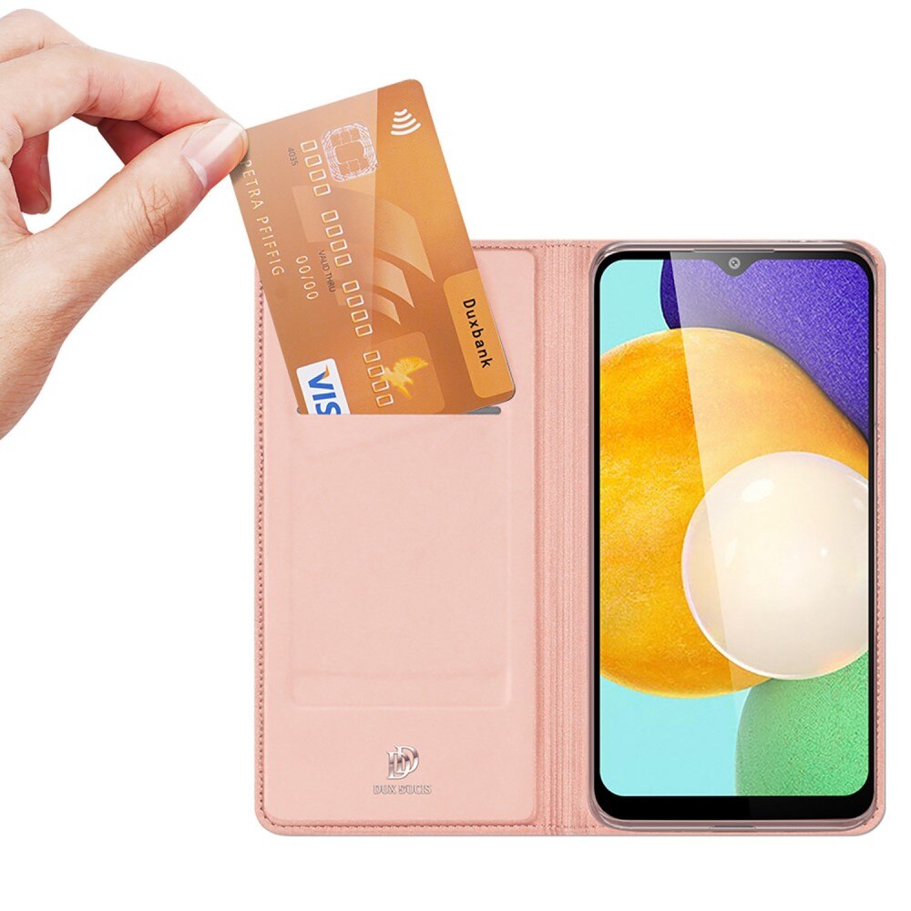 Étui portefeuille Skin Pro Series Samsung Galaxy A13, Or rose