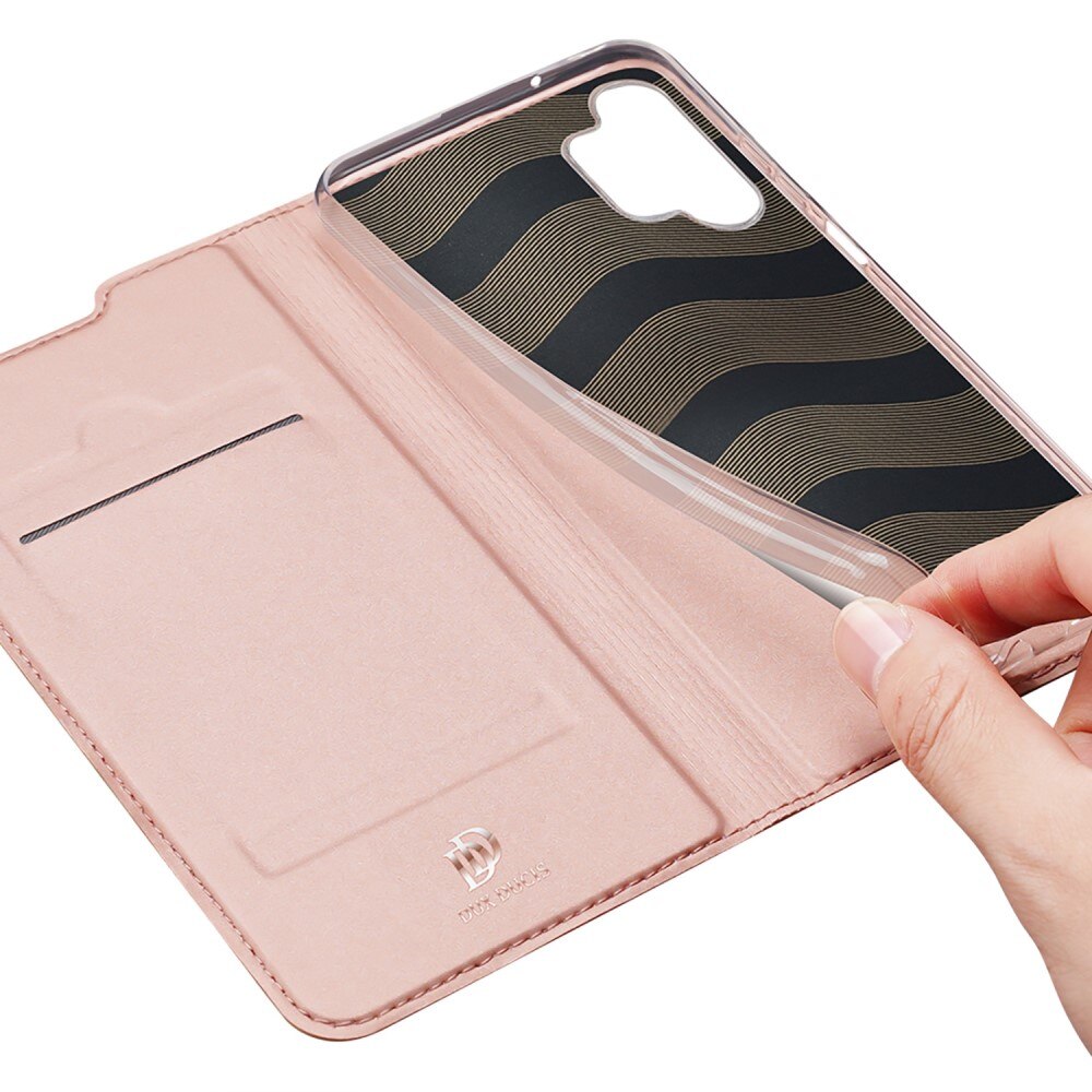 Étui portefeuille Skin Pro Series Samsung Galaxy A13, Or rose