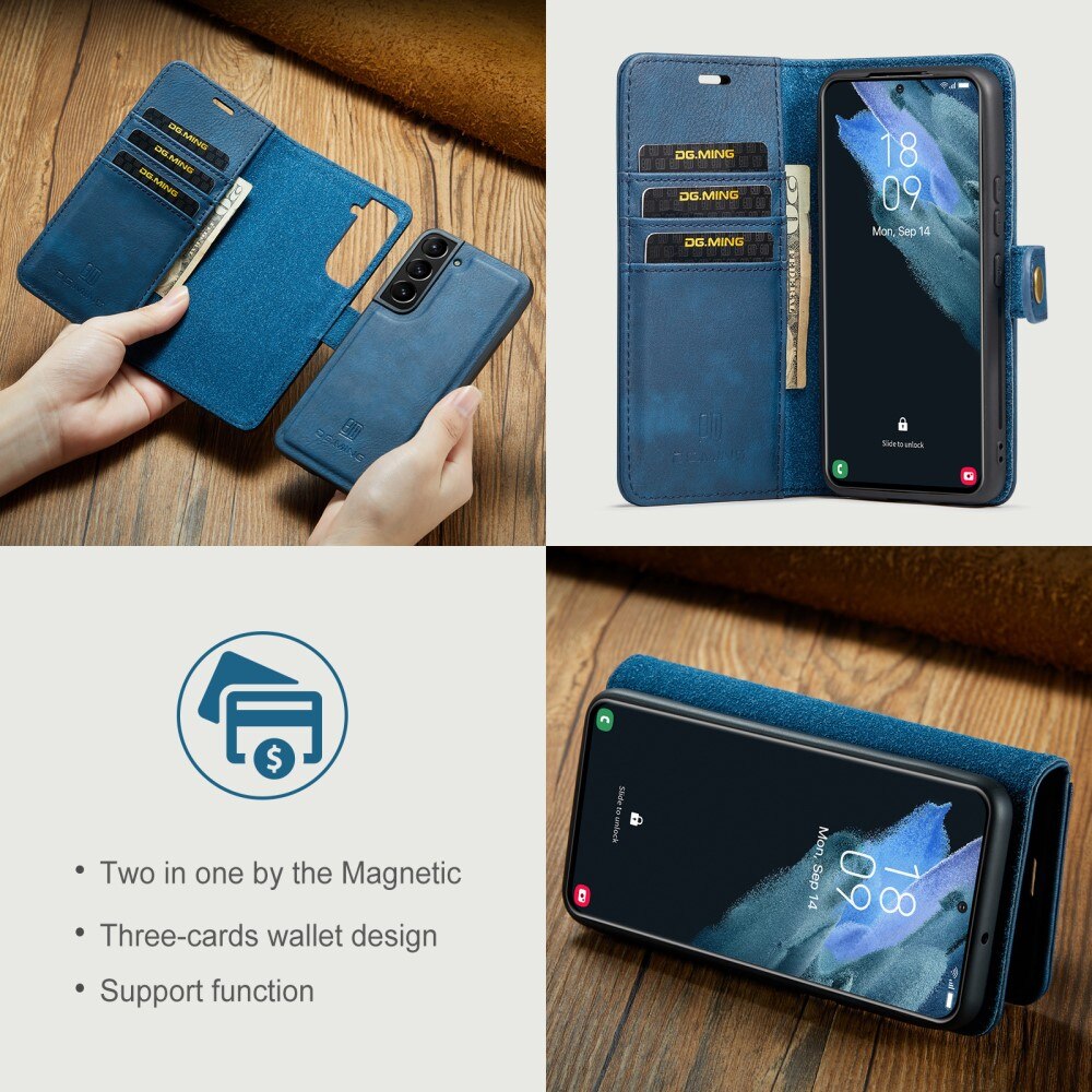 Étui portefeuille Magnet Wallet Samsung Galaxy S22 Plus Blue