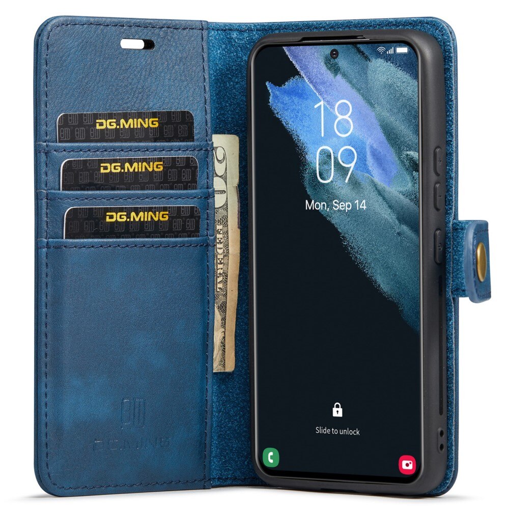 Étui portefeuille Magnet Wallet Samsung Galaxy S22 Plus, Bleu
