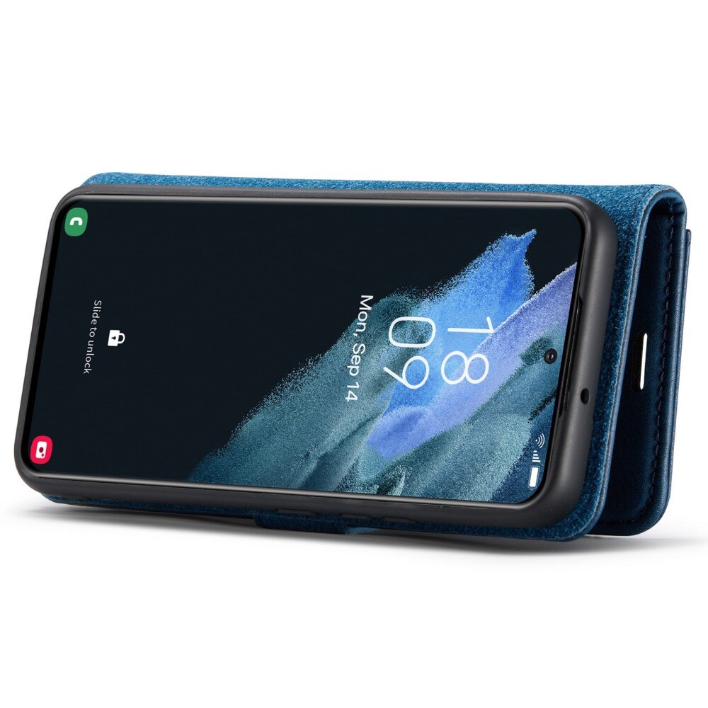 Étui portefeuille Magnet Wallet Samsung Galaxy S22 Plus, Bleu