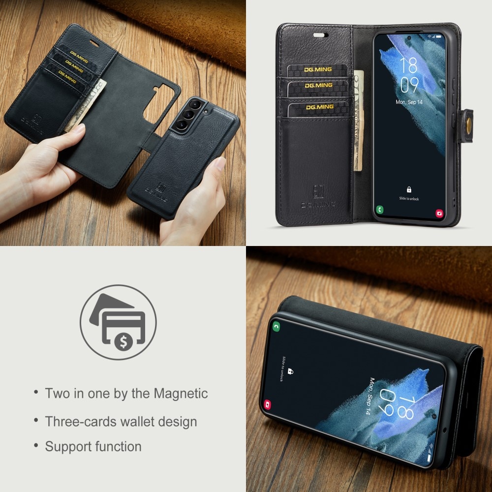 Étui portefeuille Magnet Wallet Samsung Galaxy S22 Plus Black