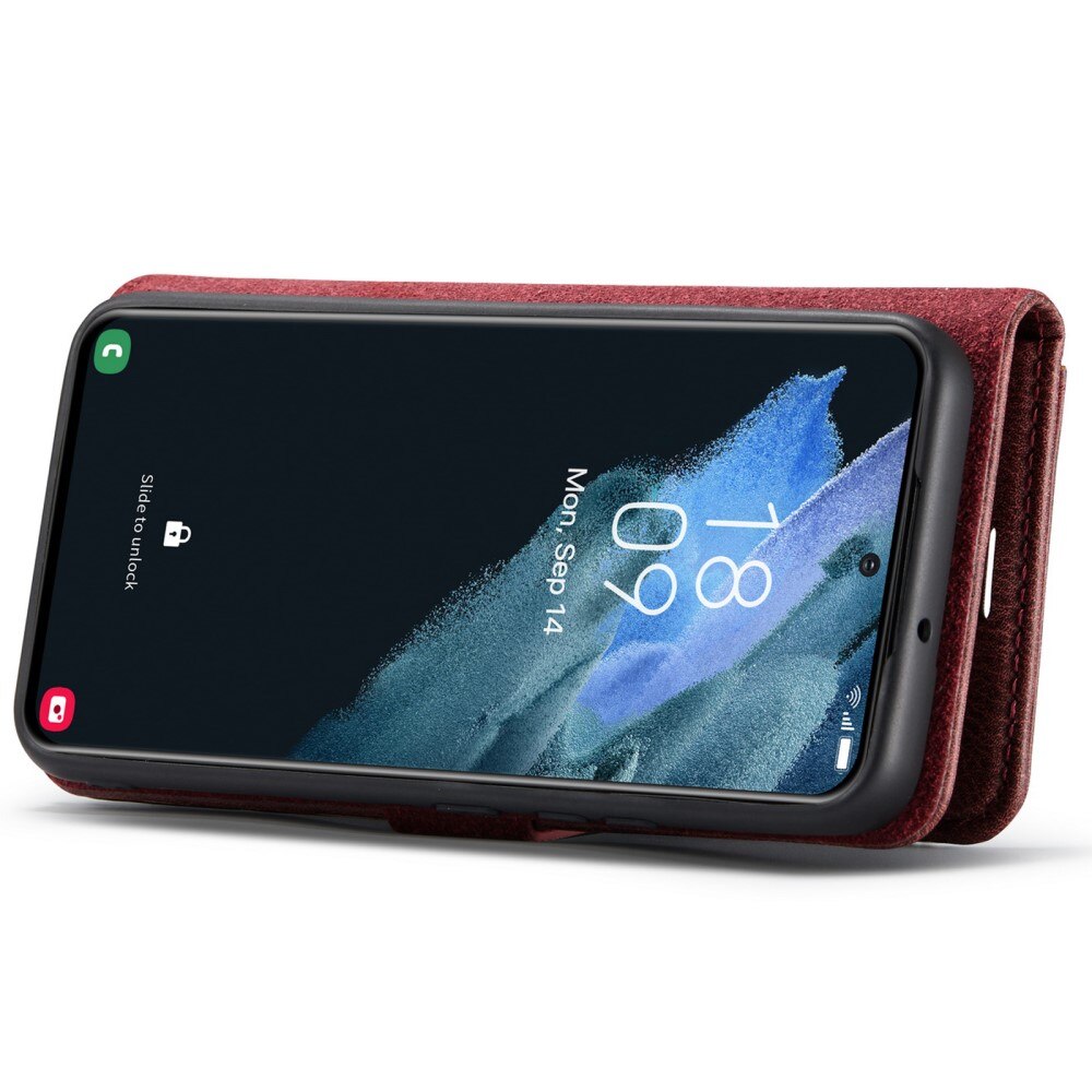Étui portefeuille Magnet Wallet Samsung Galaxy S22 Plus, Rouge