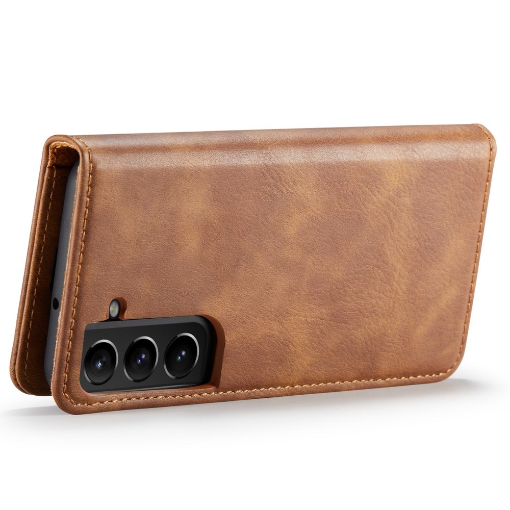 Étui portefeuille Magnet Wallet Samsung Galaxy S22 Plus, Cognac