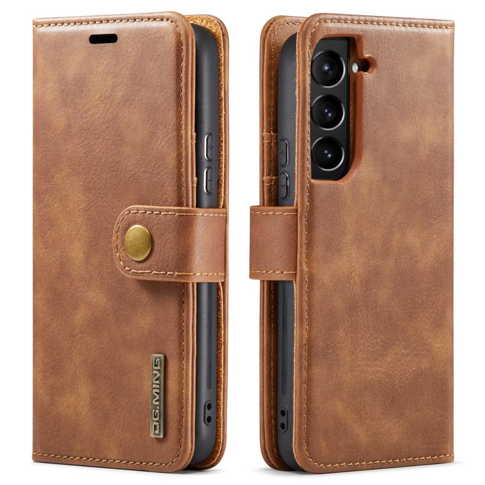 Étui portefeuille Magnet Wallet Samsung Galaxy S22 Plus, Cognac