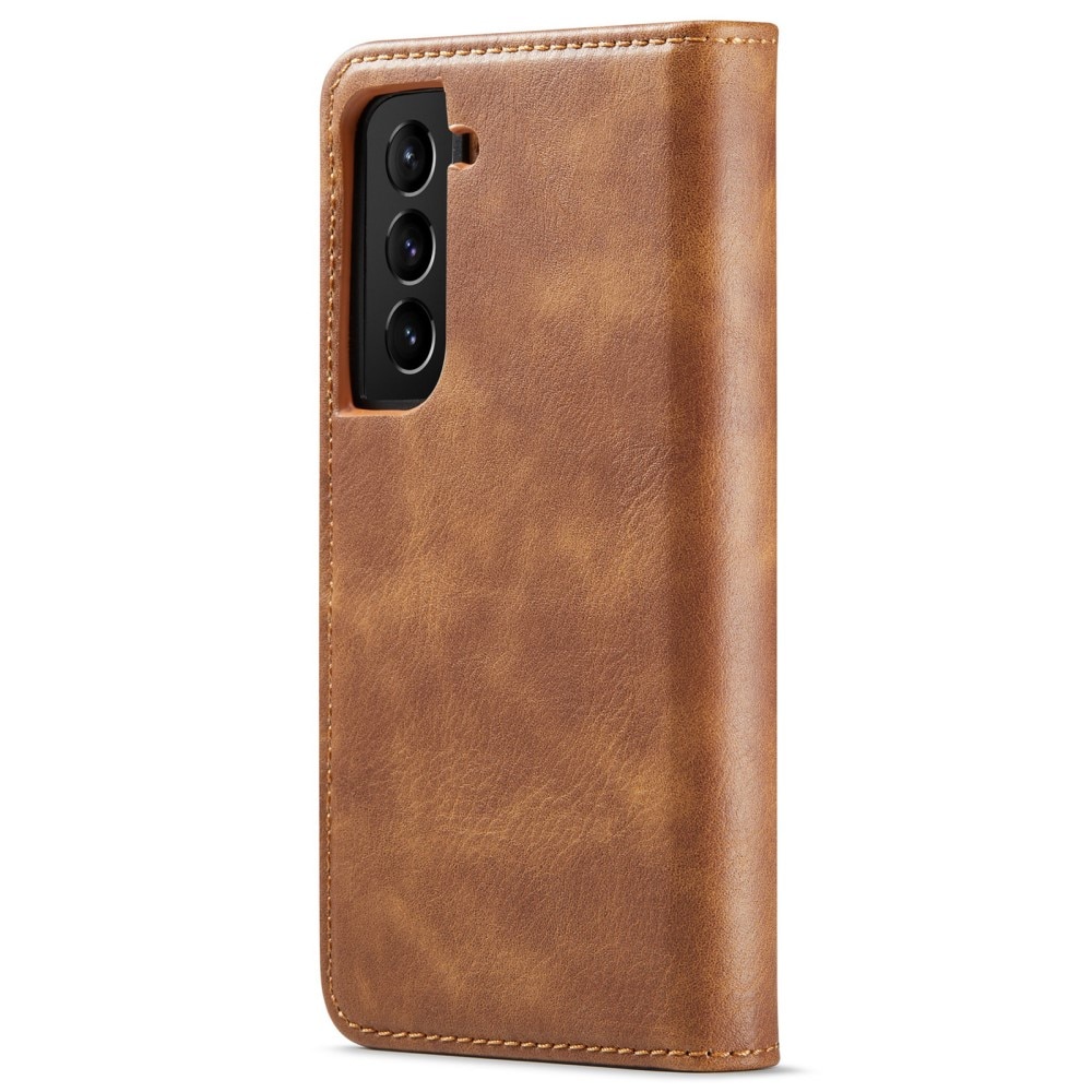 Étui portefeuille Magnet Wallet Samsung Galaxy S22 Plus, Cognac