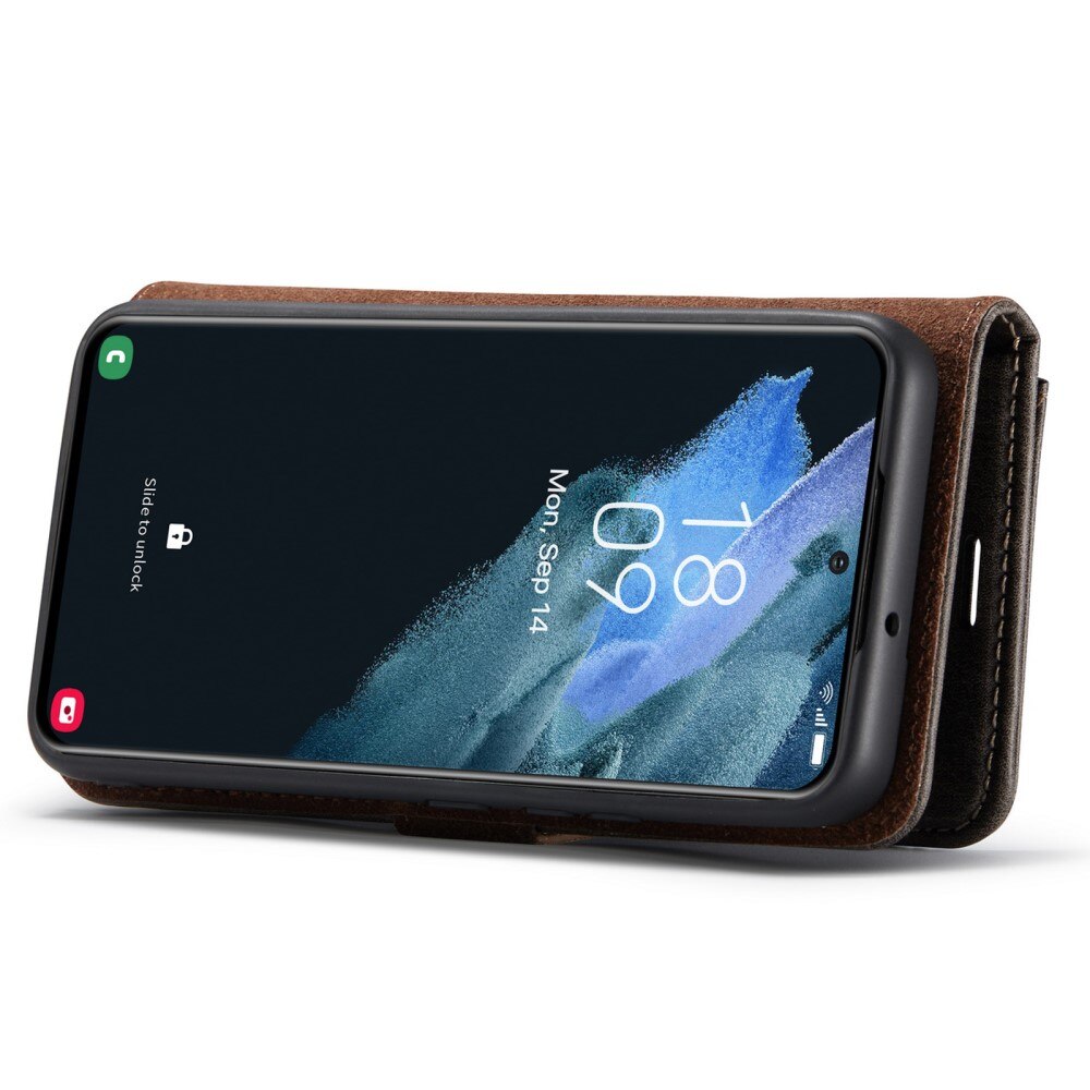 Étui portefeuille Magnet Wallet Samsung Galaxy S22 Plus, Marron