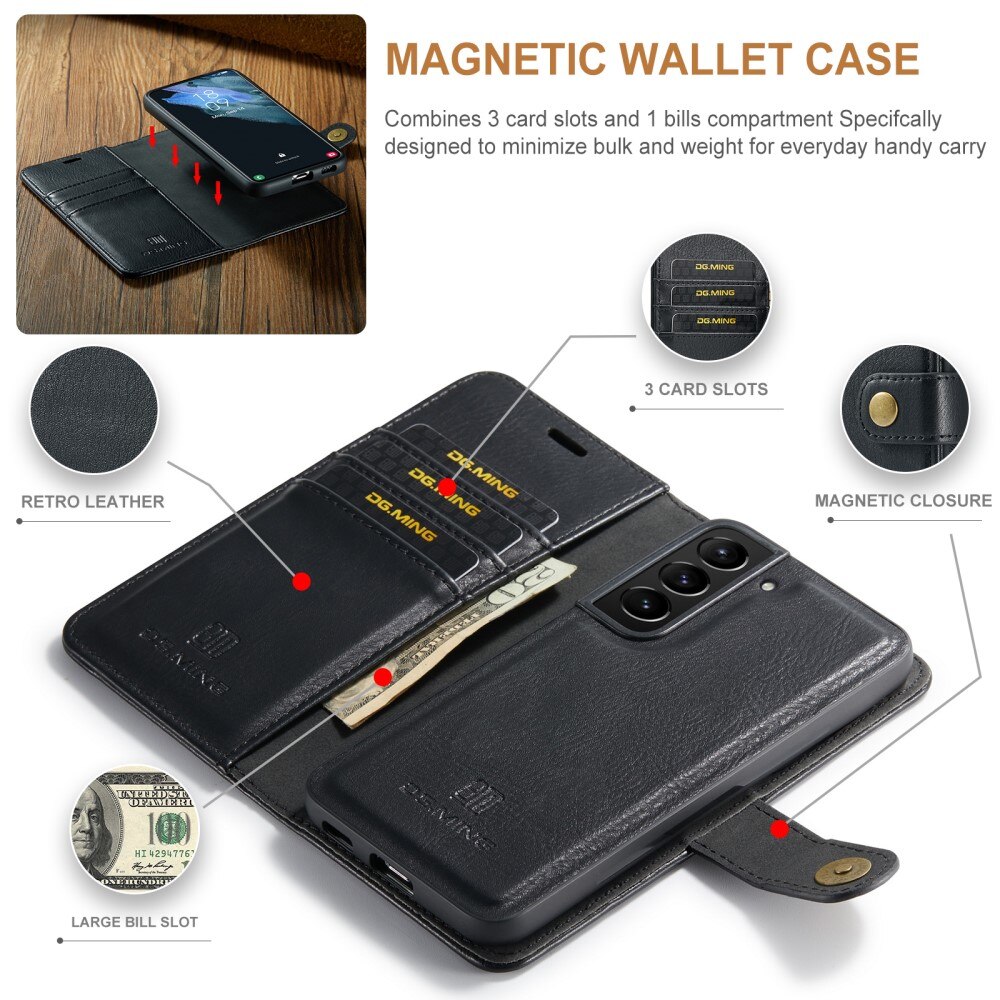 Étui portefeuille Magnet Wallet Samsung Galaxy S22, Black