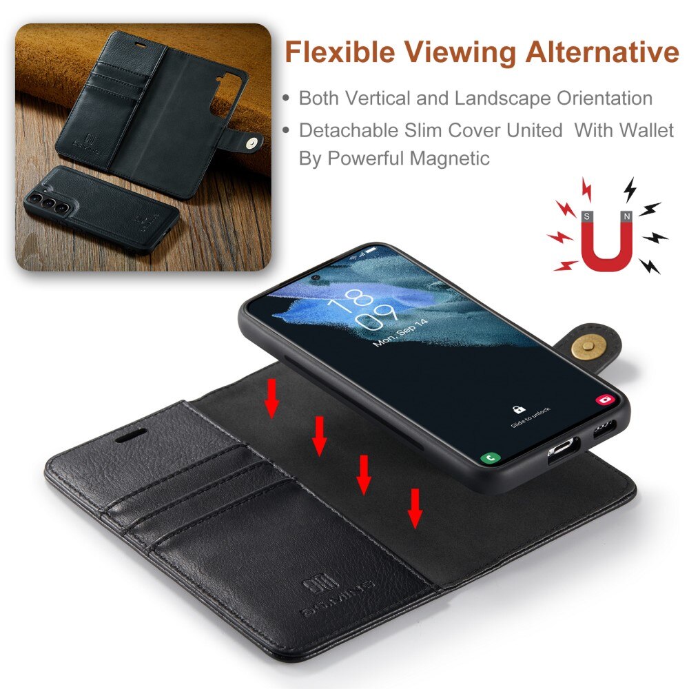 Étui portefeuille Magnet Wallet Samsung Galaxy S22, Black